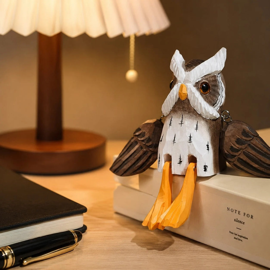 Hand-Carved Wooden Dangling-Leg Animal Ornaments | Esilora