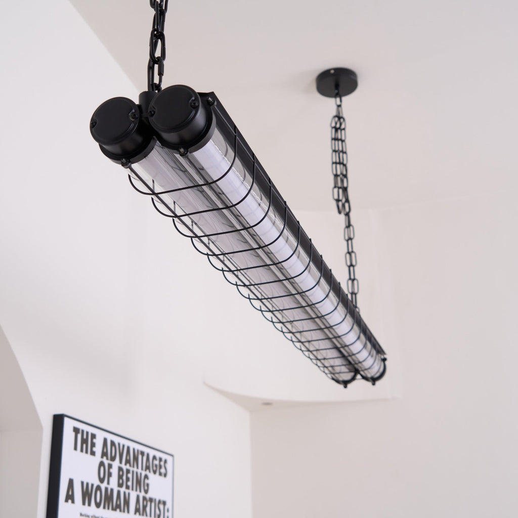 Artisan Glass Linearity Chandelier Iron Metal Glass Polished Silver Finish | Esilora