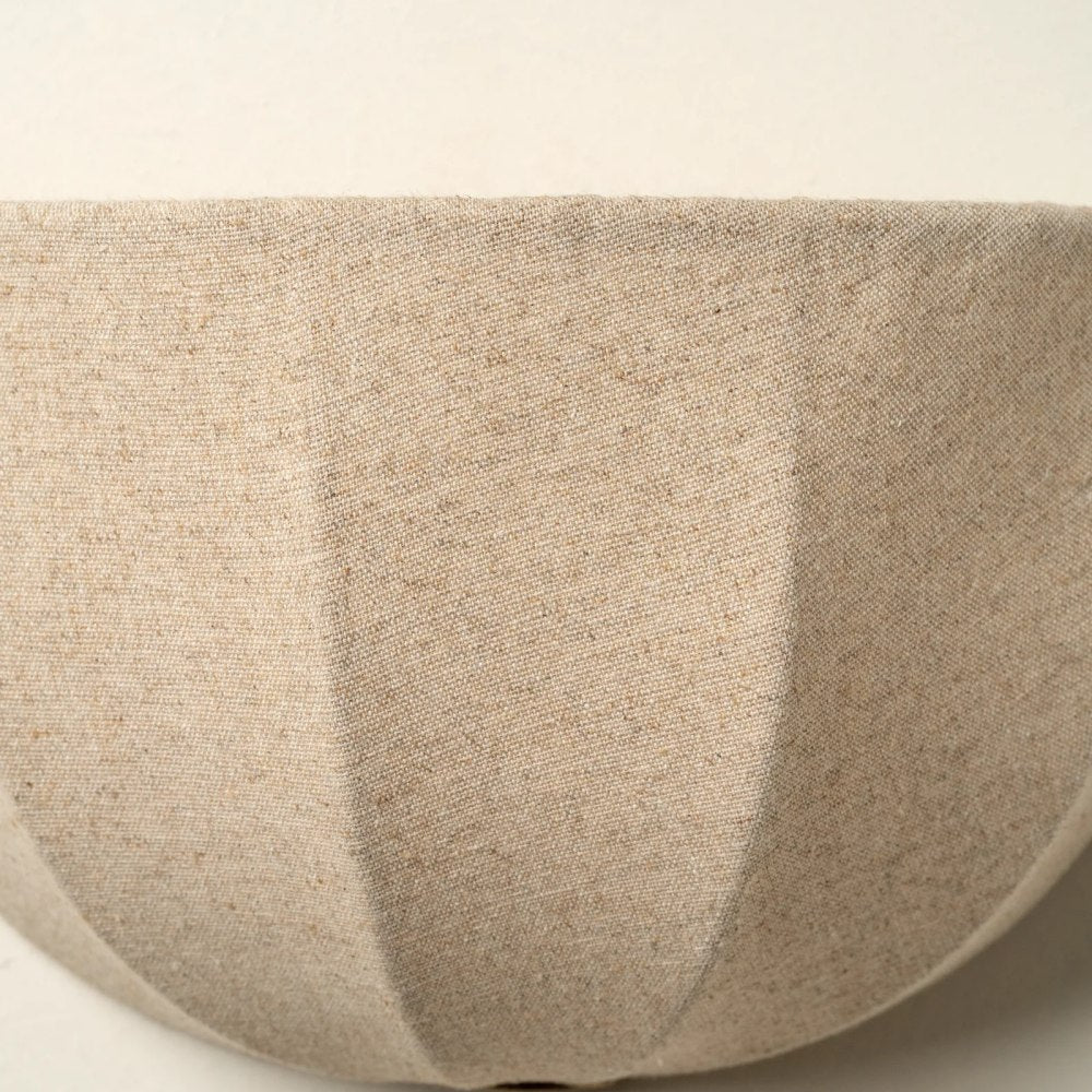 Loomis Modern Art Deco Wall Light with Textured Fabric Shade for Bedroom and Entryway | Esilora