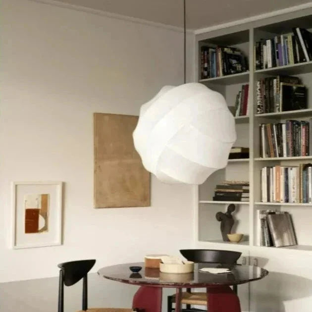 Wabi Sabi Silk Ball Japandi Pendant Light | Esilora
