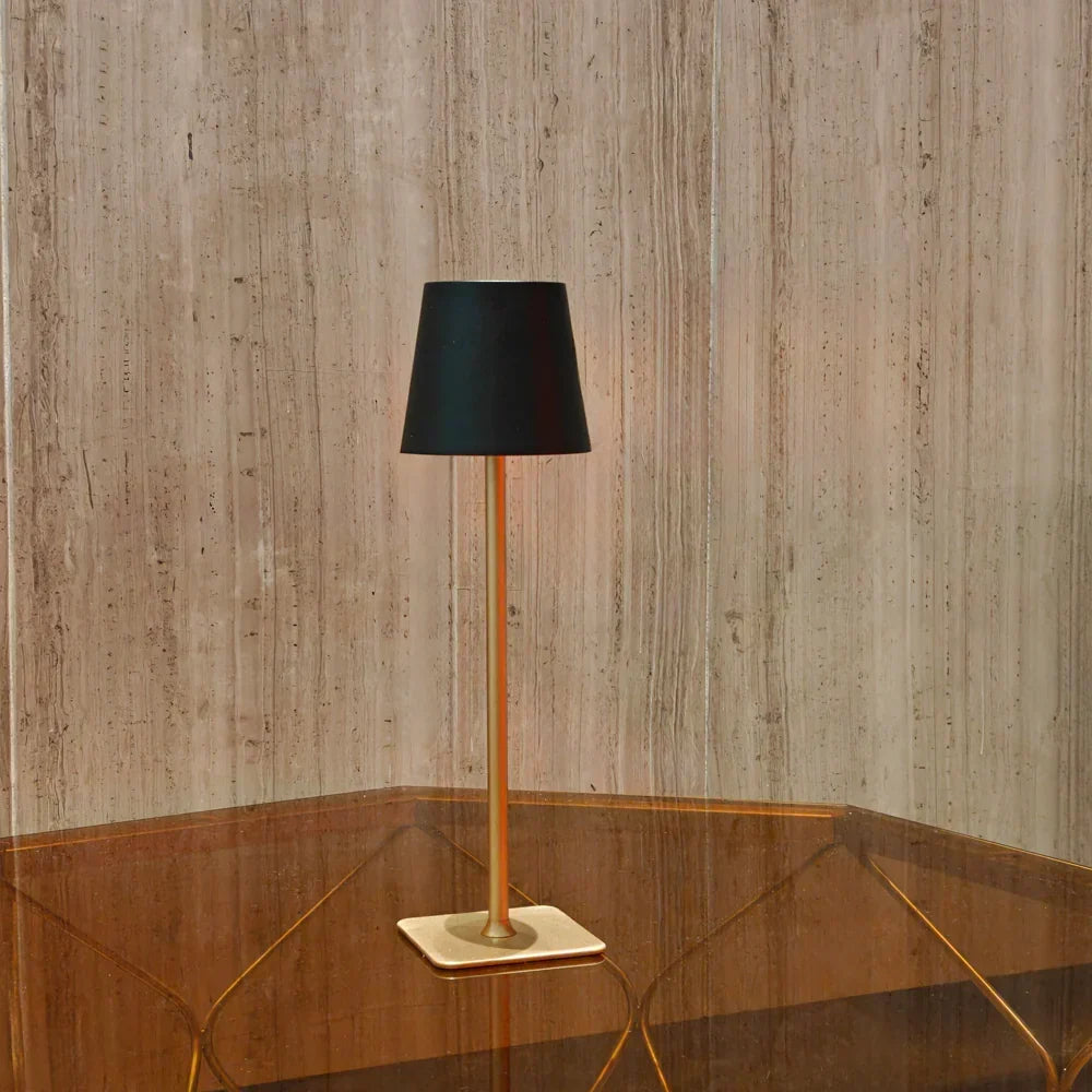 Modern Dimmable LED Table Lamp — Metal, Battery Powered, Touch Control, IP54 Weatherproof