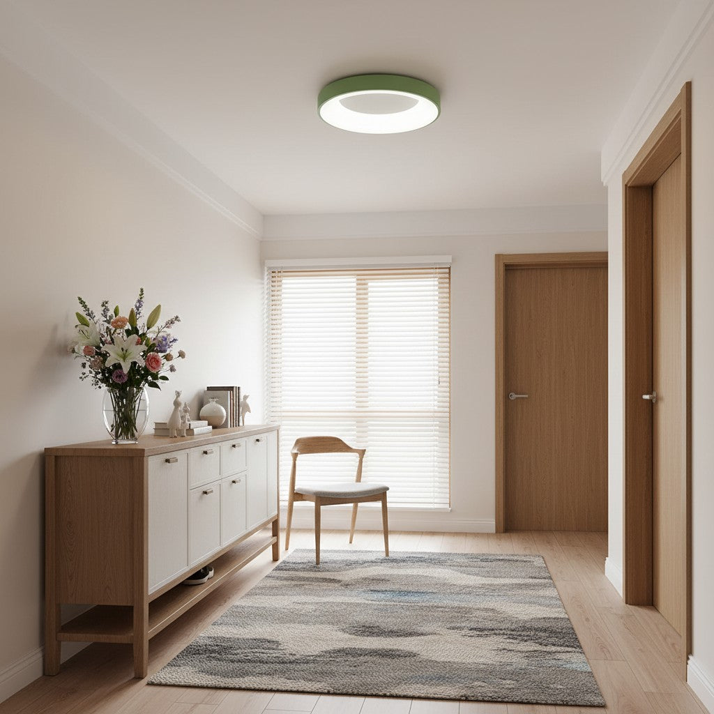 Lumiflexa Sleek Circle Ceiling Lamp - Minimalist Design for Modern Living Rooms | Esilora