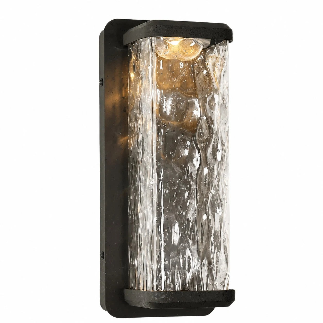 Outdoor Waterproof LED Wall Light with Textured Shade | Esilora