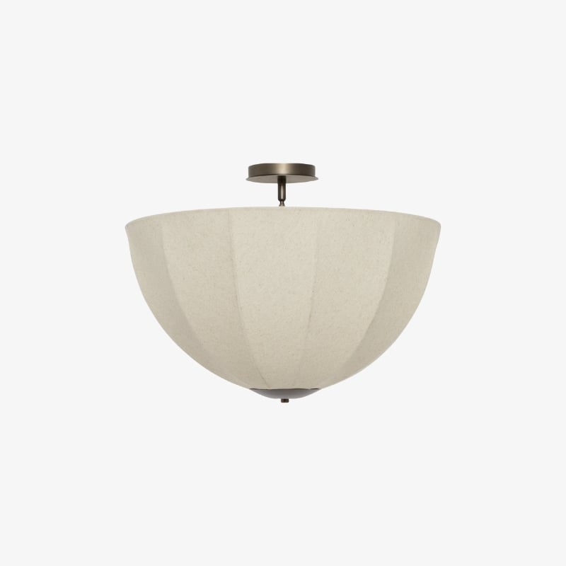 Lumarys Sculptural Fabric-Wrapped Pendant Light Organic Botanical Style for Living Room | Esilora