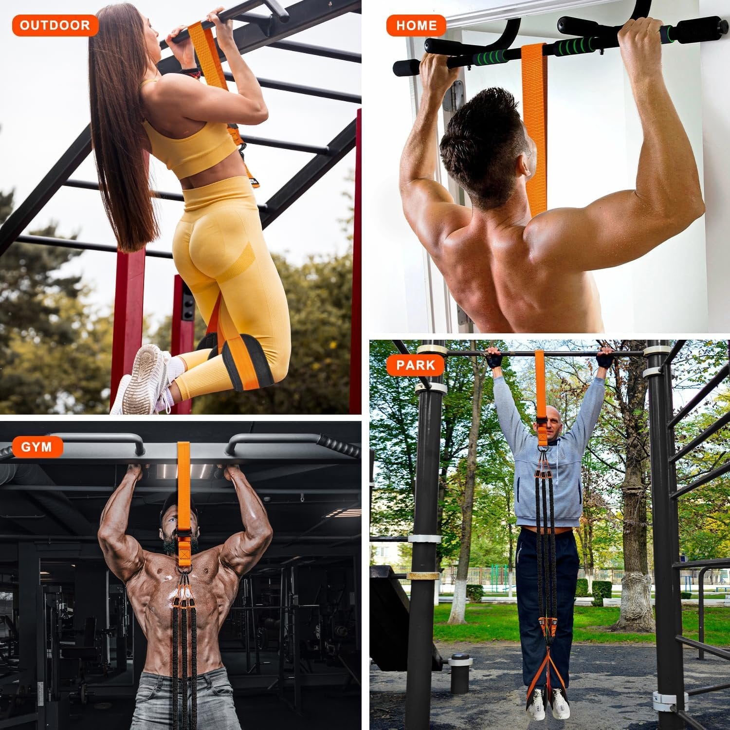 Pull-Up Assistance Band with Dual Foot System - Esilora