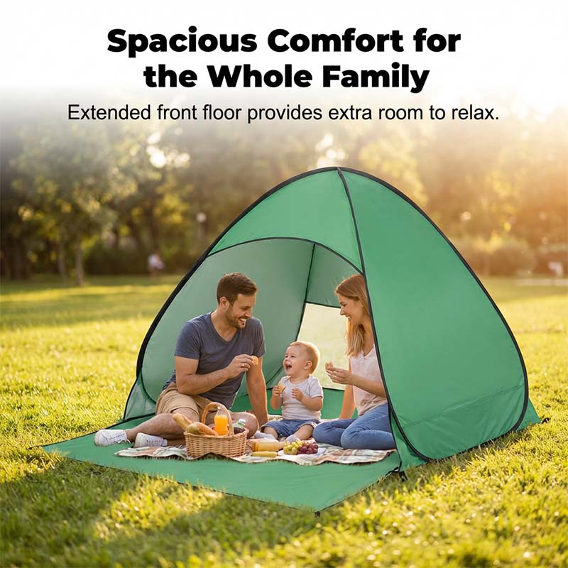 Tenda de praia pop-up com proteção UV de 98% - Abrigo para proteção solar - Esilora