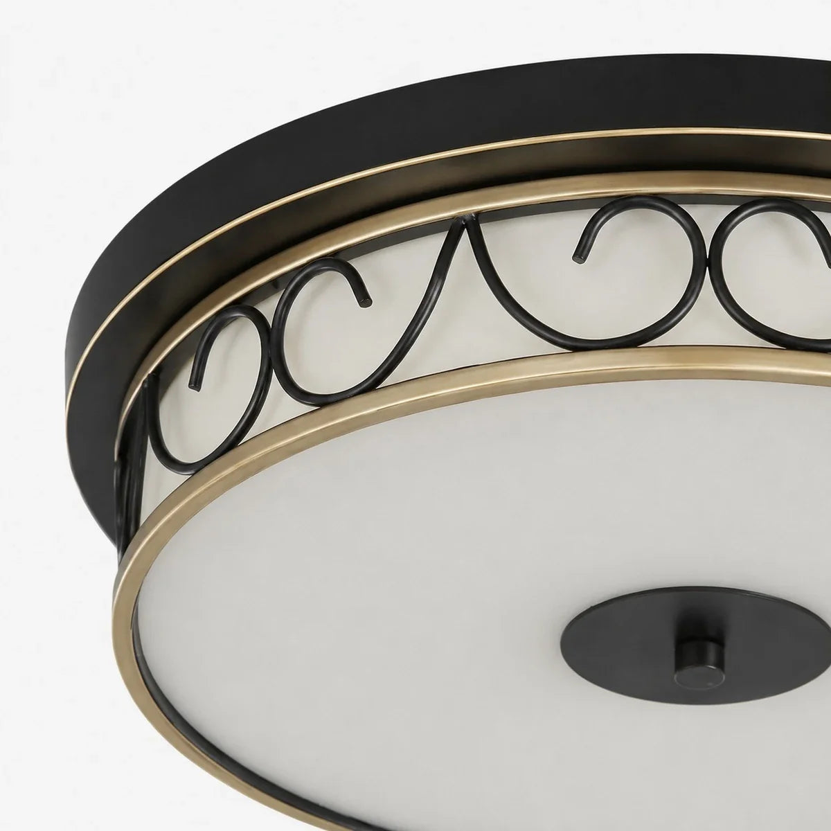 Vintage Scrollwork Flush Mount Ceiling Light | Esilora