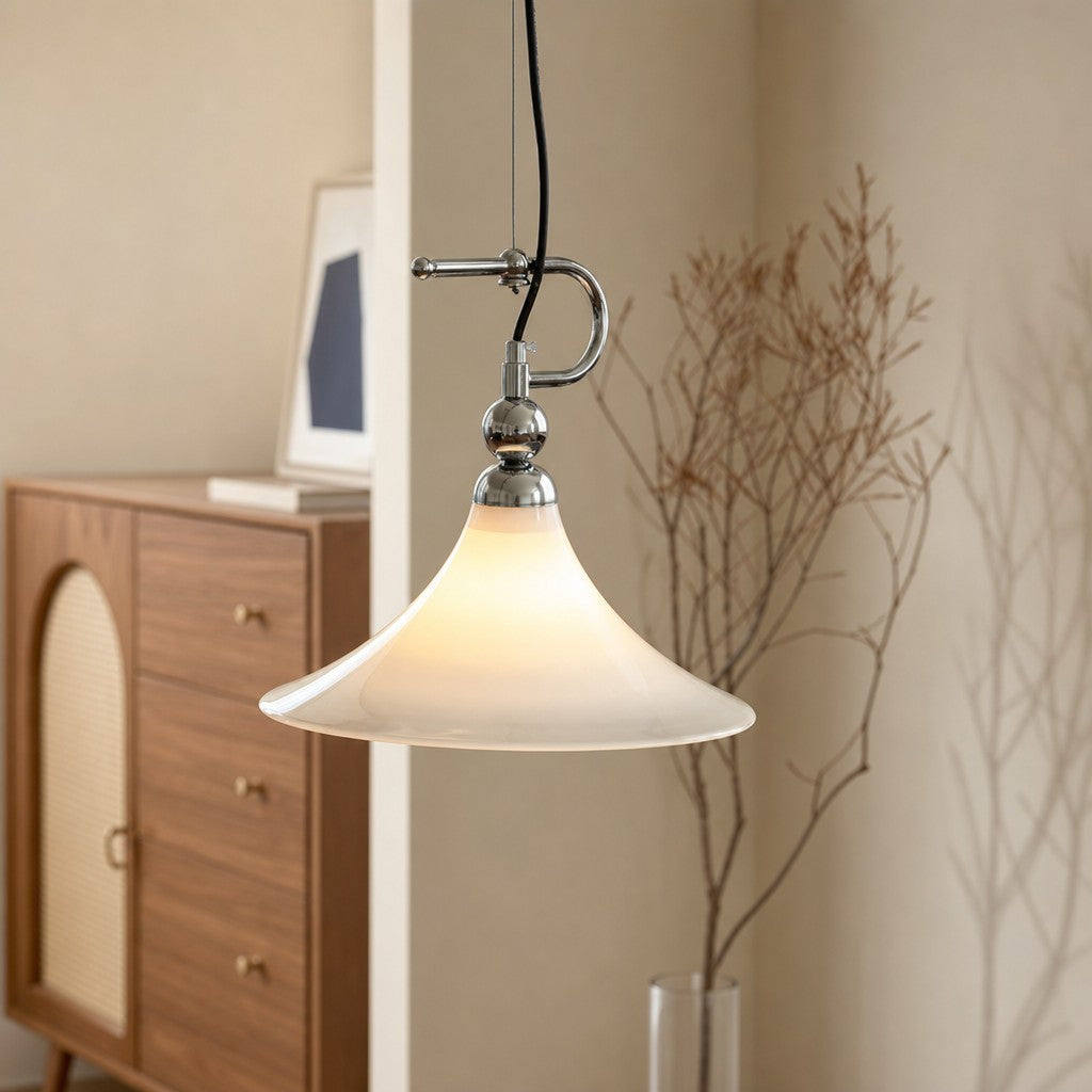 Suspension en verre dégradé Kallera – Lampe suspendue artistique moderne pour chambre, couloir et vestiaire | Esilora