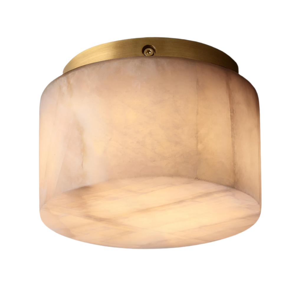Rivage Alabaster Minimalist Ceiling Light | Esilora