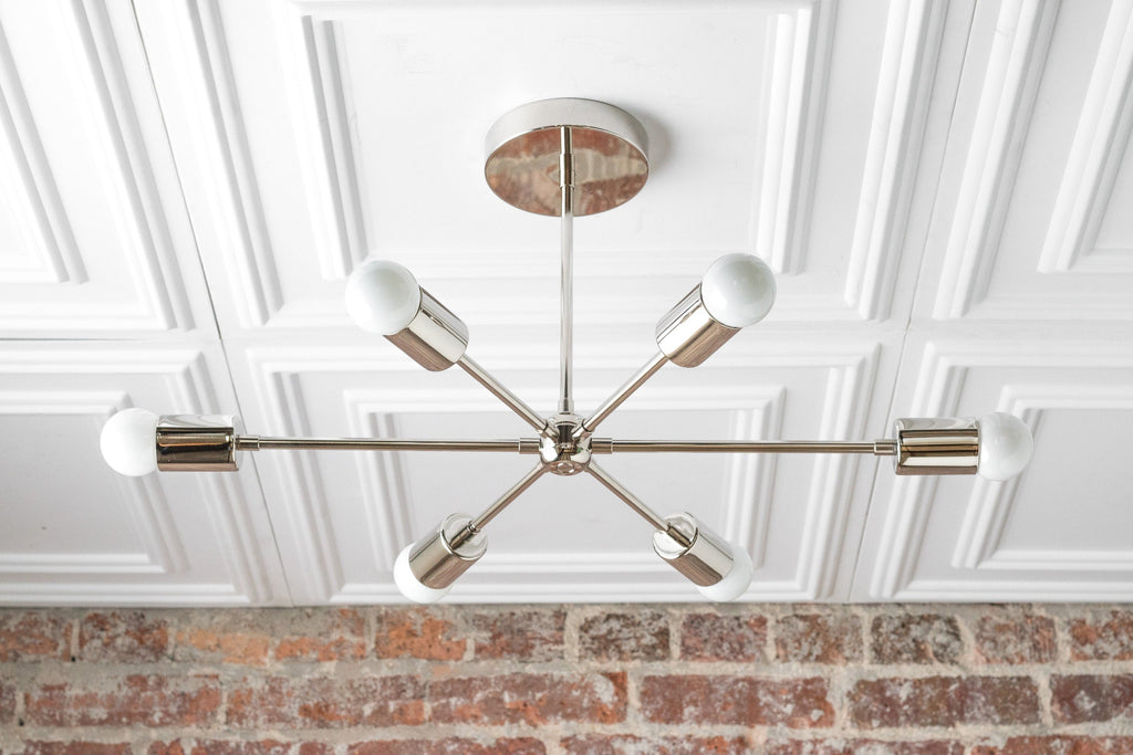 Mobilux Line Mid Century Modern Kronleuchter - 6-flammige Hängeleuchte | Esilora