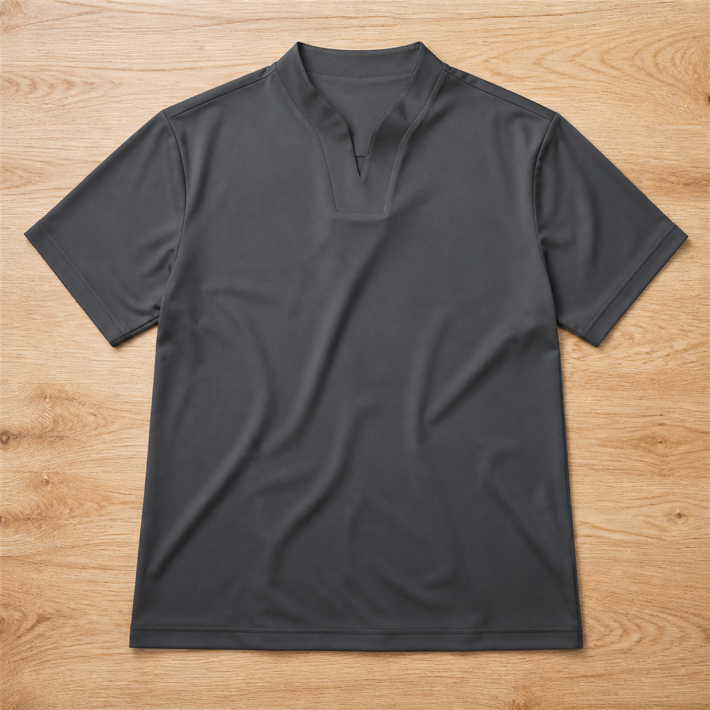StratoFlex – ノッチ付きスタンドカラーのスリムフィット・パフォーマンスTシャツ - Esilora