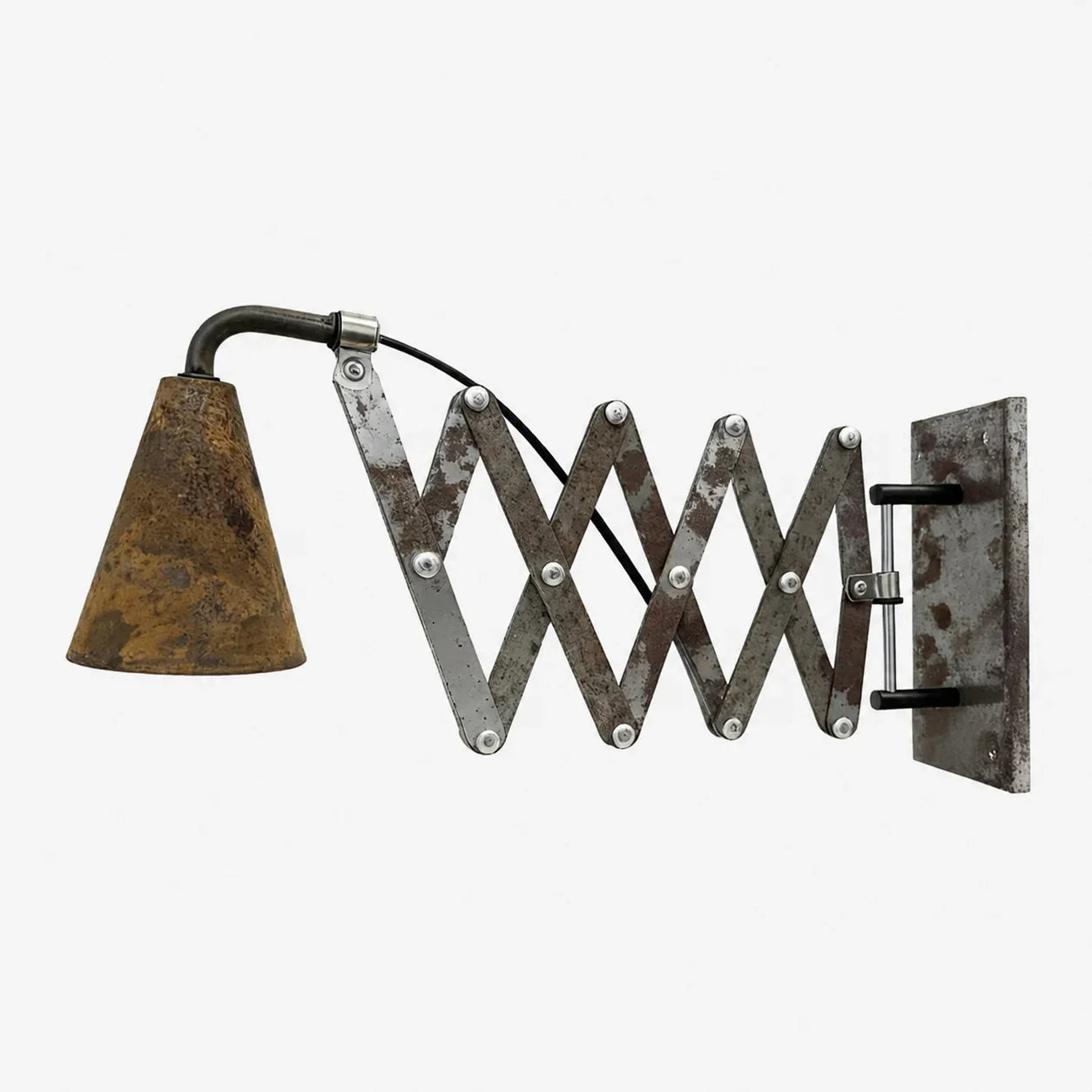 Vintage Industrial Accordion Wall Sconce | Esilora