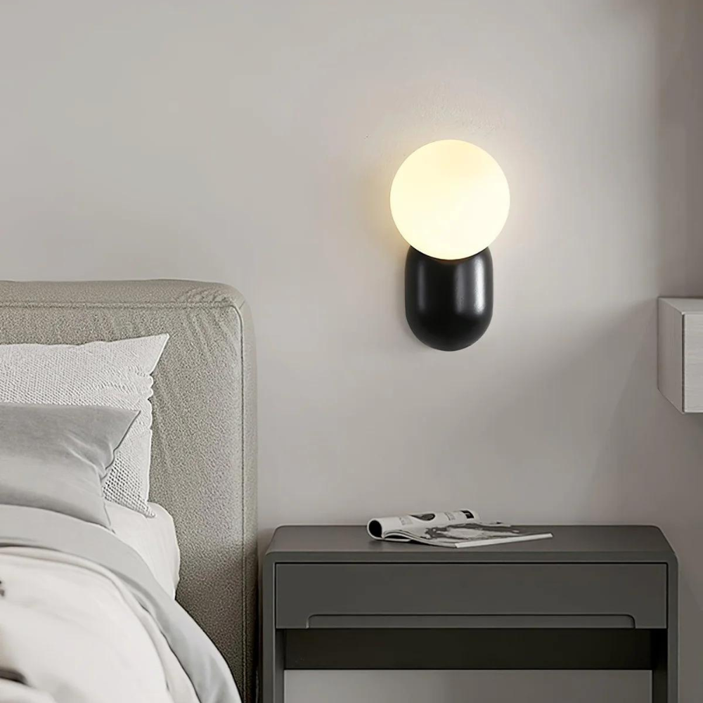 Luma Nordic Glass Orb Wall Light | Esilora