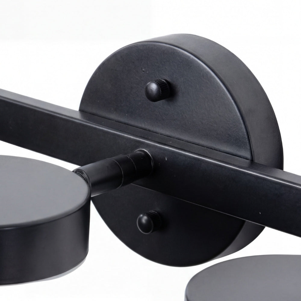 Regulowany kinkiet łazienkowy Gyralume z trzema źródłami światła - nowoczesny okrągły metalowy design do dekoracji domu | Esilora