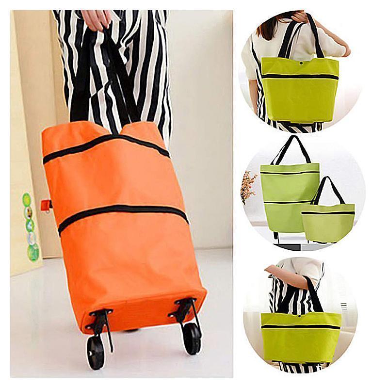 Shopping Cart | Collapsible Rolling Bag | Lightweight Carrier | Icone - Esilora