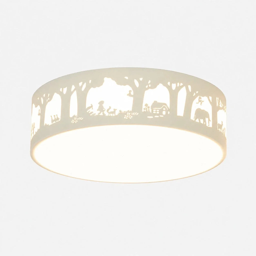 Lampada da soffitto LED a spettro completo con silhouette cava | Esilora