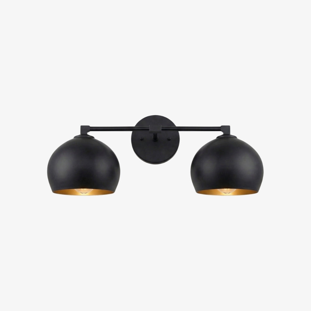 Javina globus-vegglampe – minimalistisk lampe i metall og glass med klokkeform for belysning i stue og soverom | Esilora