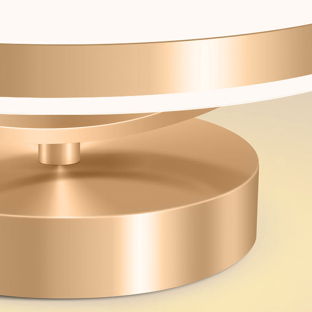 Aurion Ceiling Light — Gold Iron Flush-Mount, Energy-Efficient LED