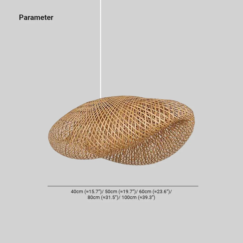 Aira Handwoven Natural Bamboo Pendant Light | Esilora
