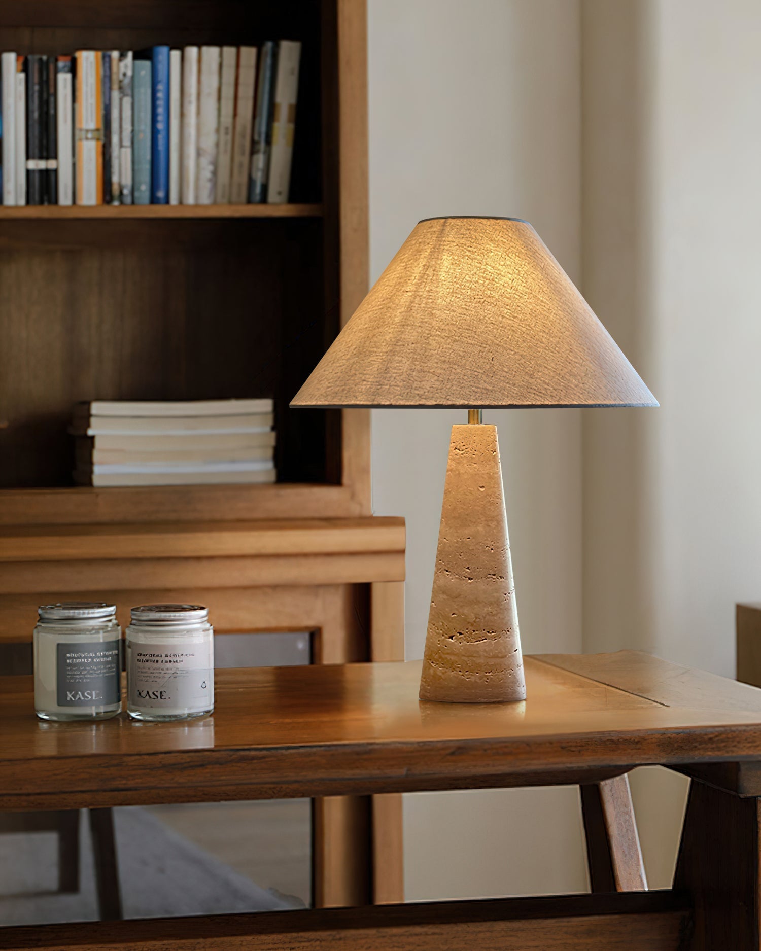 Lulu Travertine Table Lamp | Esilora