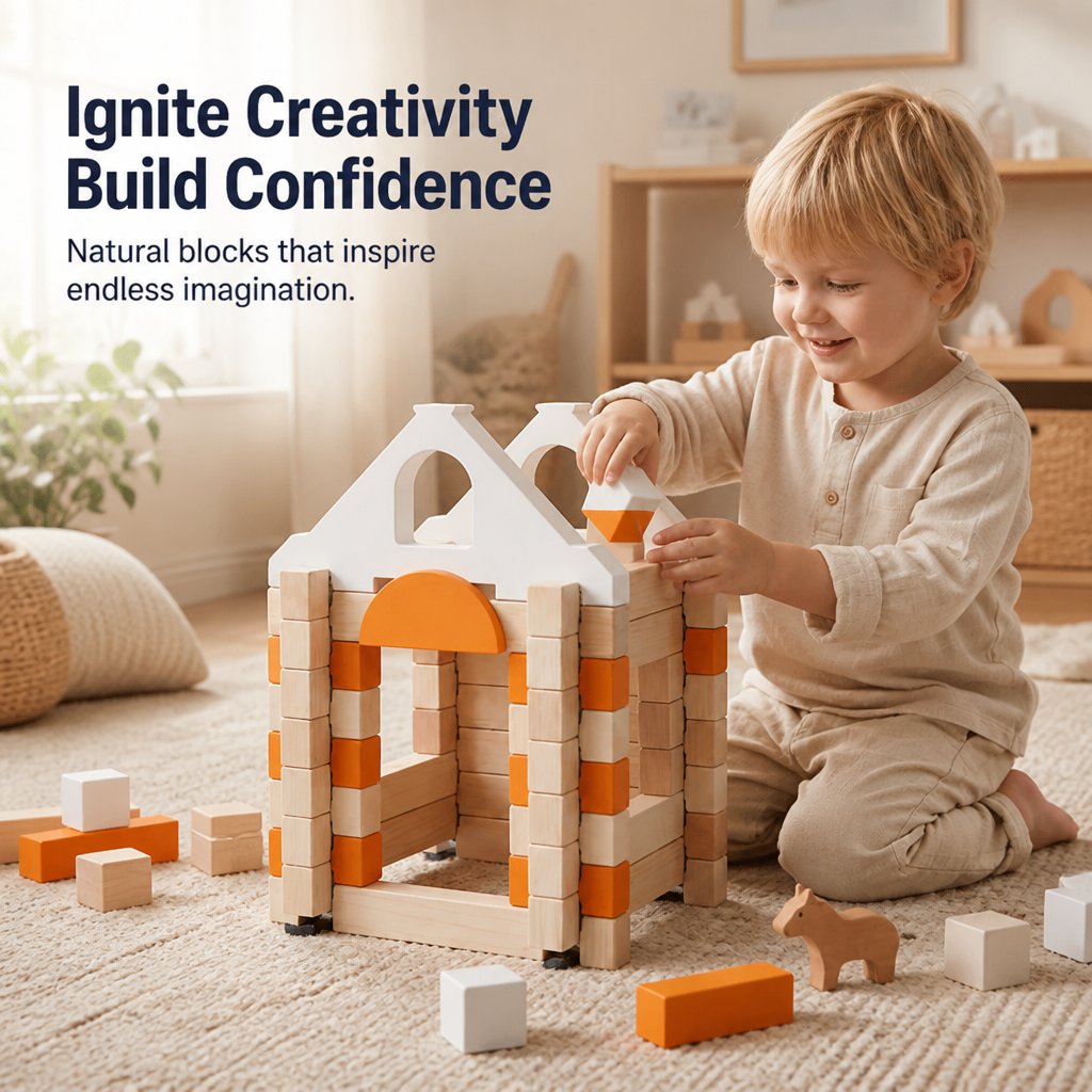 PureNest — Ignite Your Child’s Creativity and Confidence with Every Natural Block - Esilora