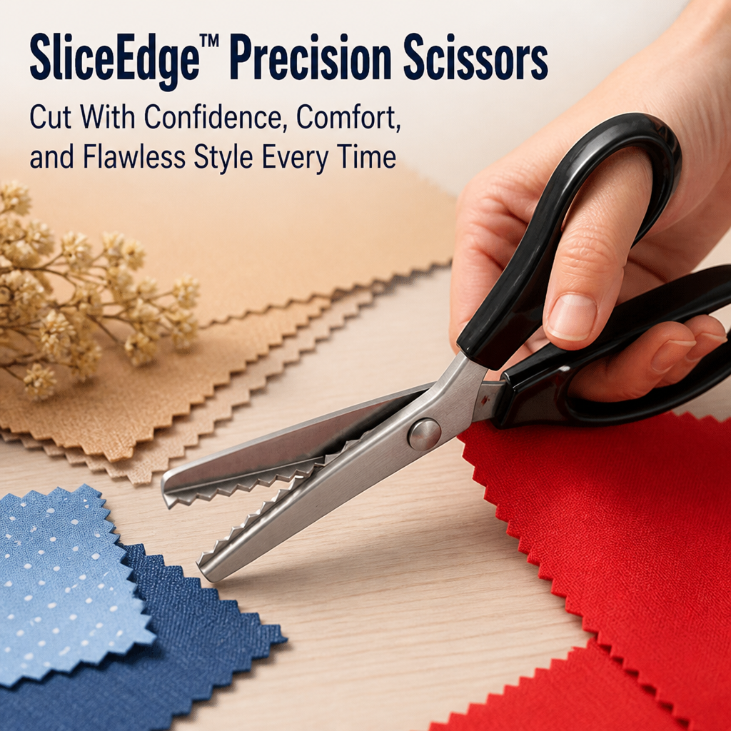 مقصّات SliceEdge الدقيقة — اقطع بثقة وراحة وأناقة متقنة في كل مرة - Esilora