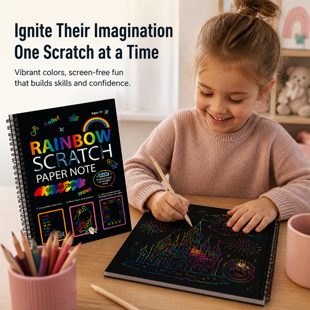 PrismSpark — Ignite Your Imagination with Every Vibrant Scratch - Esilora