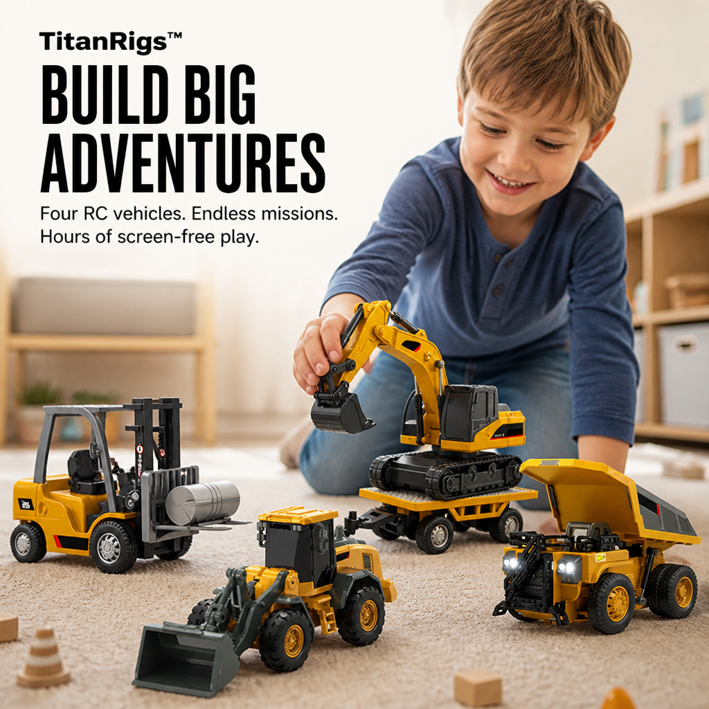 TitanRigs — הציתי את הביטחון והיצירתיות של ילדך בכל משימה בשלט רחוק - Esilora