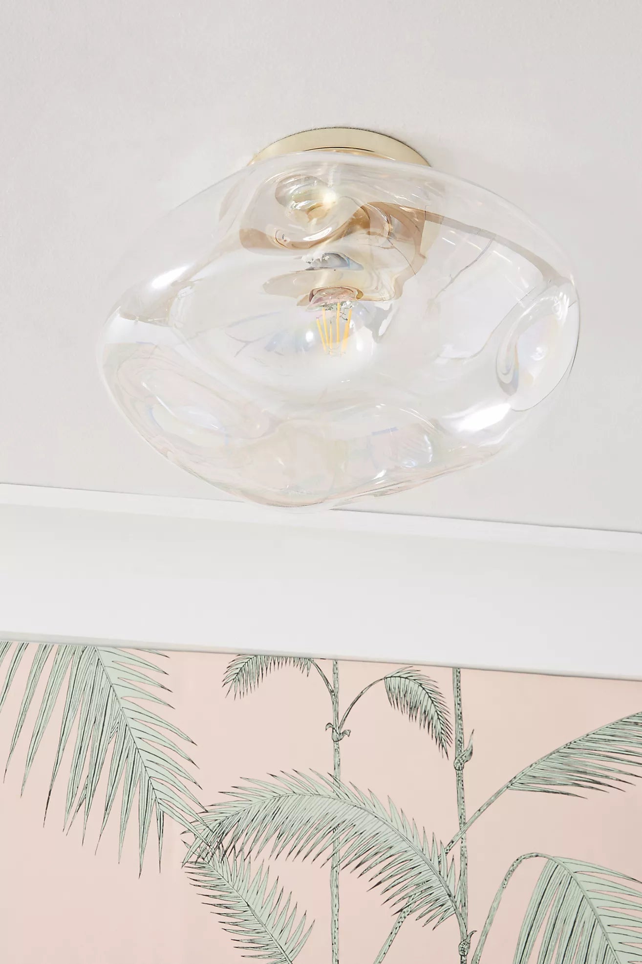Plafoniera a filo in vetro iridescente Lightail – Lampada da soffitto moderna ed elegante per soggiorno／sala da pranzo | Esilora