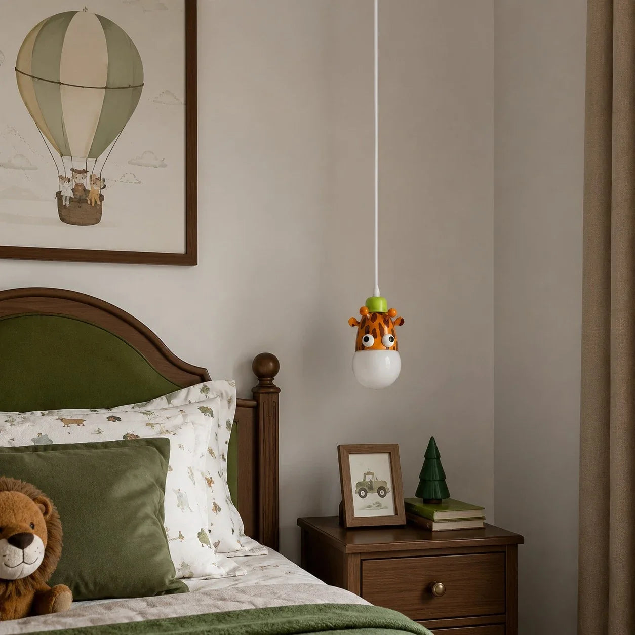 Lampada a sospensione con animali per bambini | Esilora