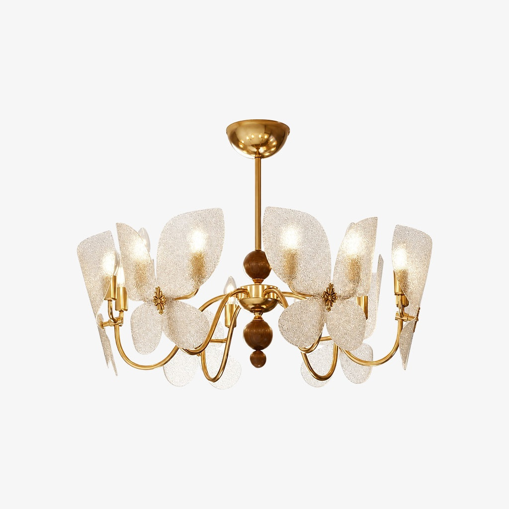 Lucenda Butterfly Chandelier - Gold Acrylic French Vintage Statement Light for Kitchen Island | Esilora
