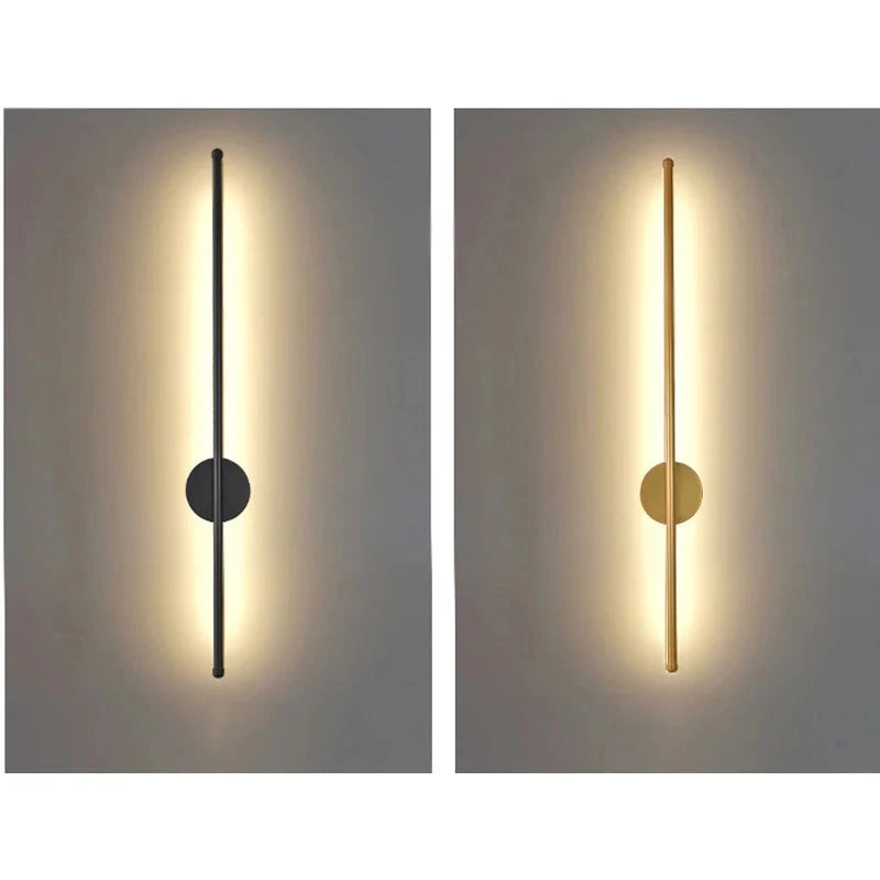 Modern Black Aluminum Wall Light | Esilora