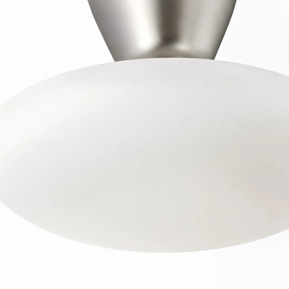 Konos White Glass Flush Mount Ceiling Light | Esilora