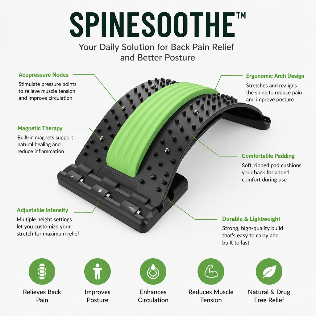 SpineSoothe — Libera un alivio duradero del dolor y la rigidez de espalda - Esilora