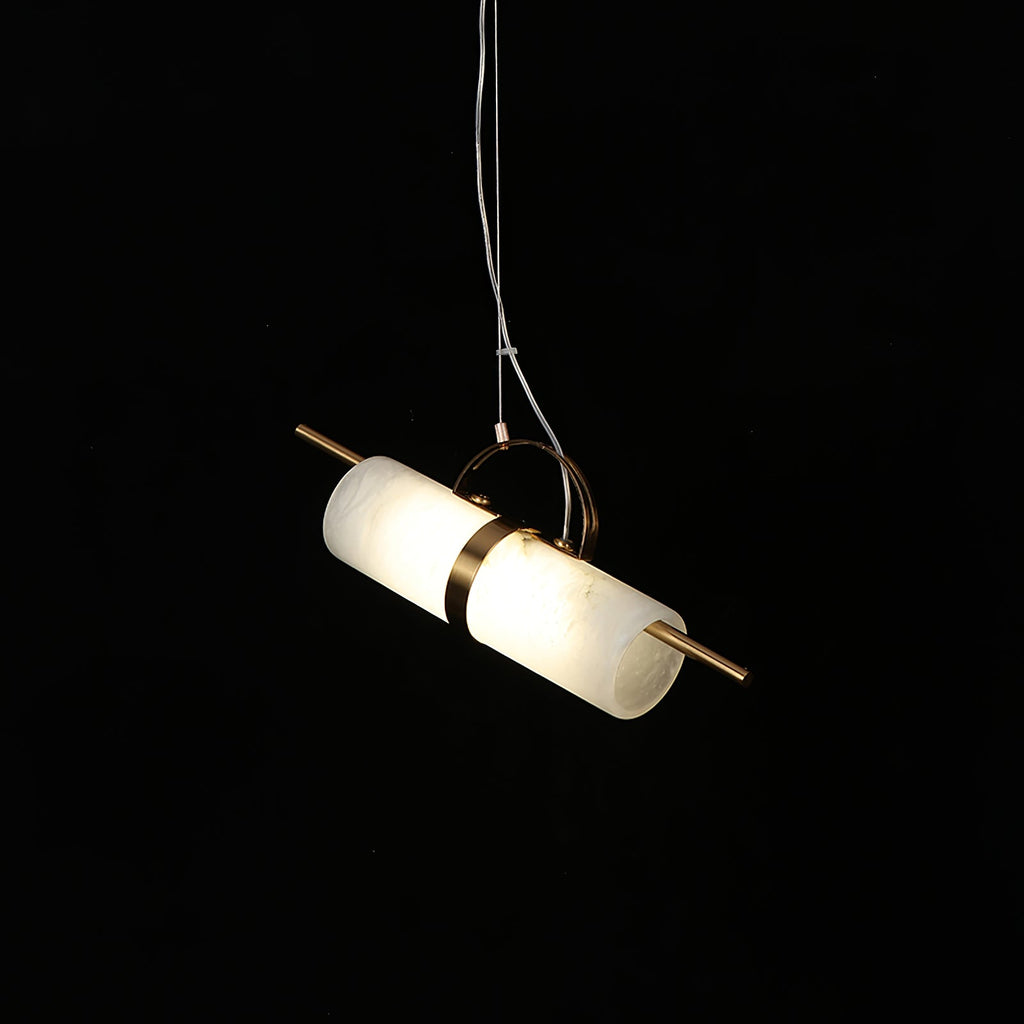 Mini Zylindrische Alabaster Pendelleuchte | Esilora