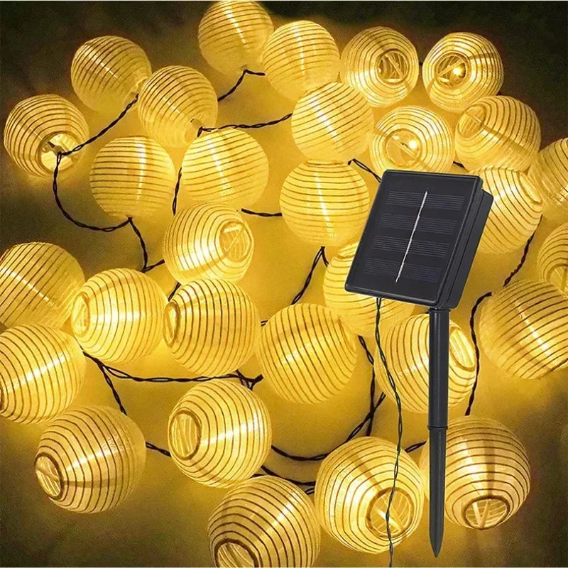 Solar LED Lantern String Lights – IP65 Waterproof Design - Esilora