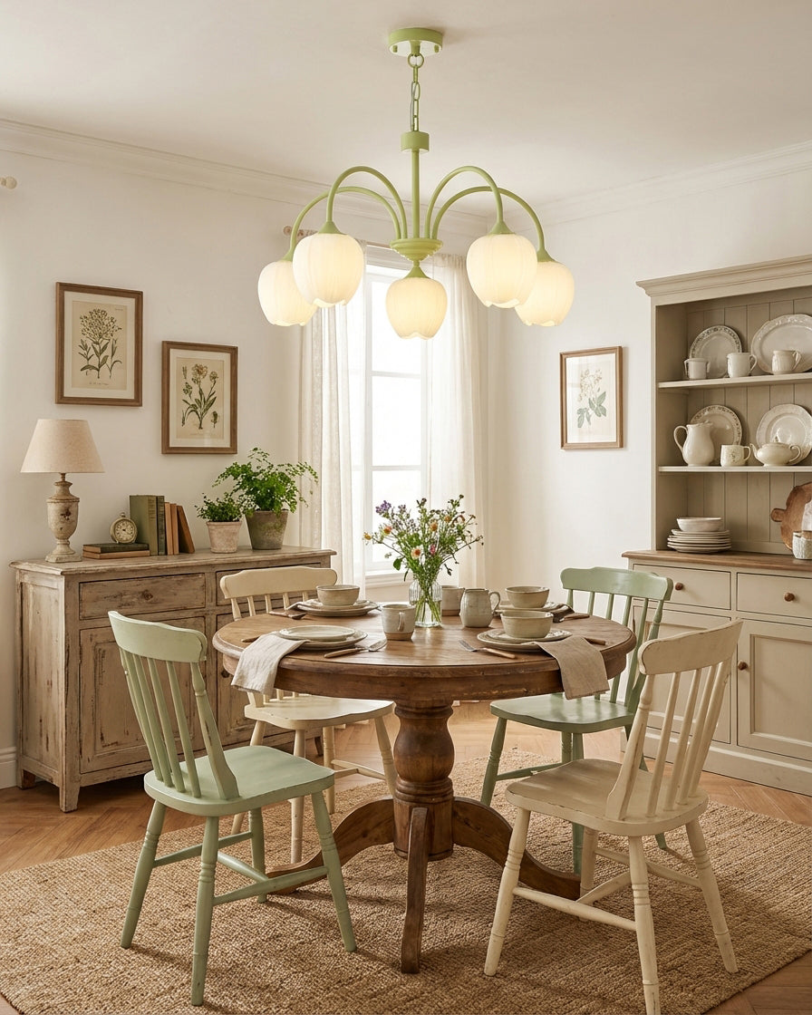 Tulip Matcha Chandelier | Esilora