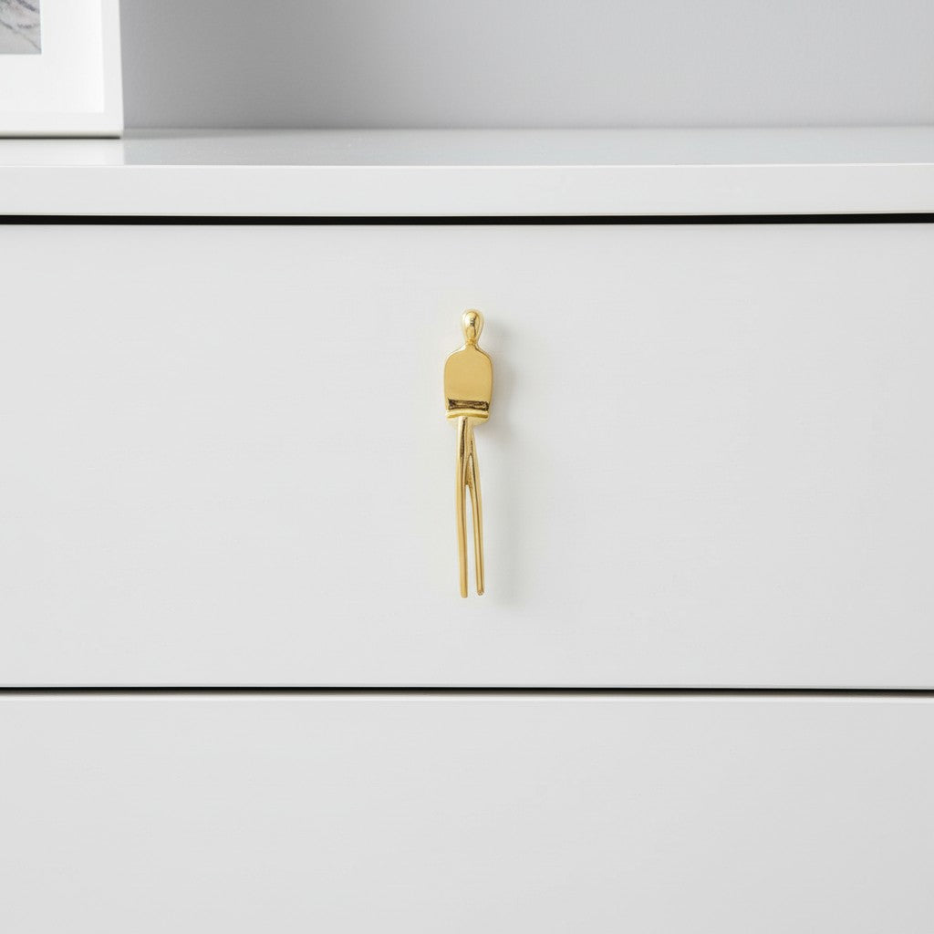 Verlitho Kunstvoller minimalistischer Schrankgriff - Griff für Kleiderschranktüren | Esilora
