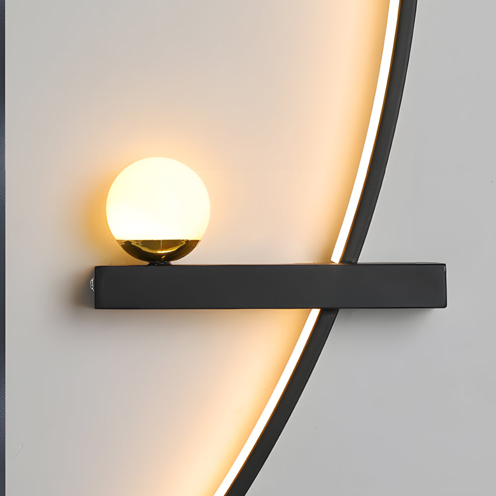 21'' Curved Strip 3 Step Dimming LED Wall Sconce M50 | Esilora