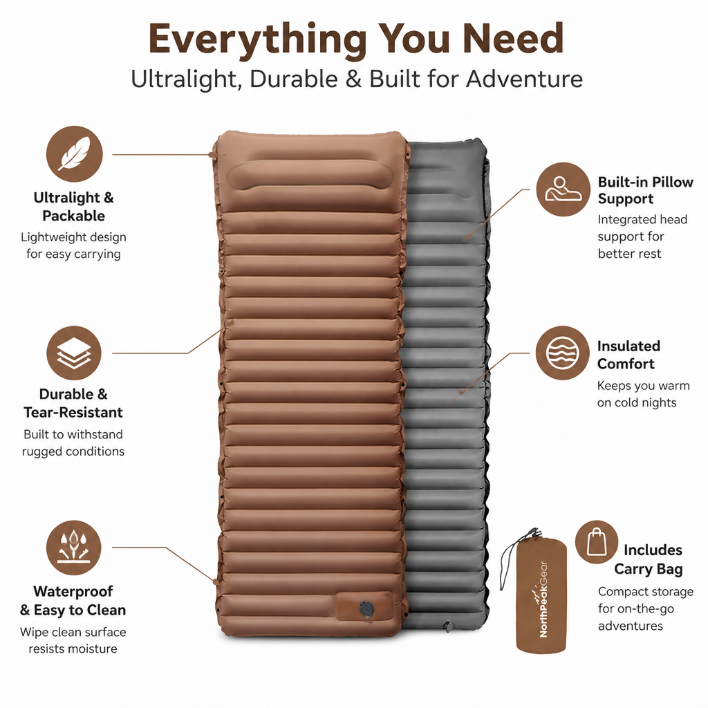 SummitRest Ultralight Mattress — Wake Up Energized, Carry Less, Explore More - Esilora