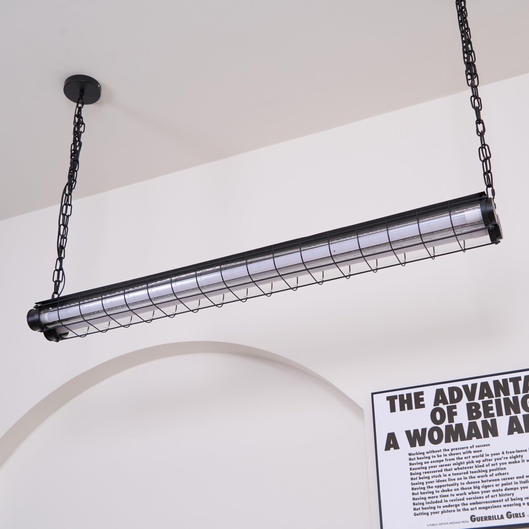 Artisan Glass Linearity Chandelier Iron Metal Glass Polished Silver Finish | Esilora