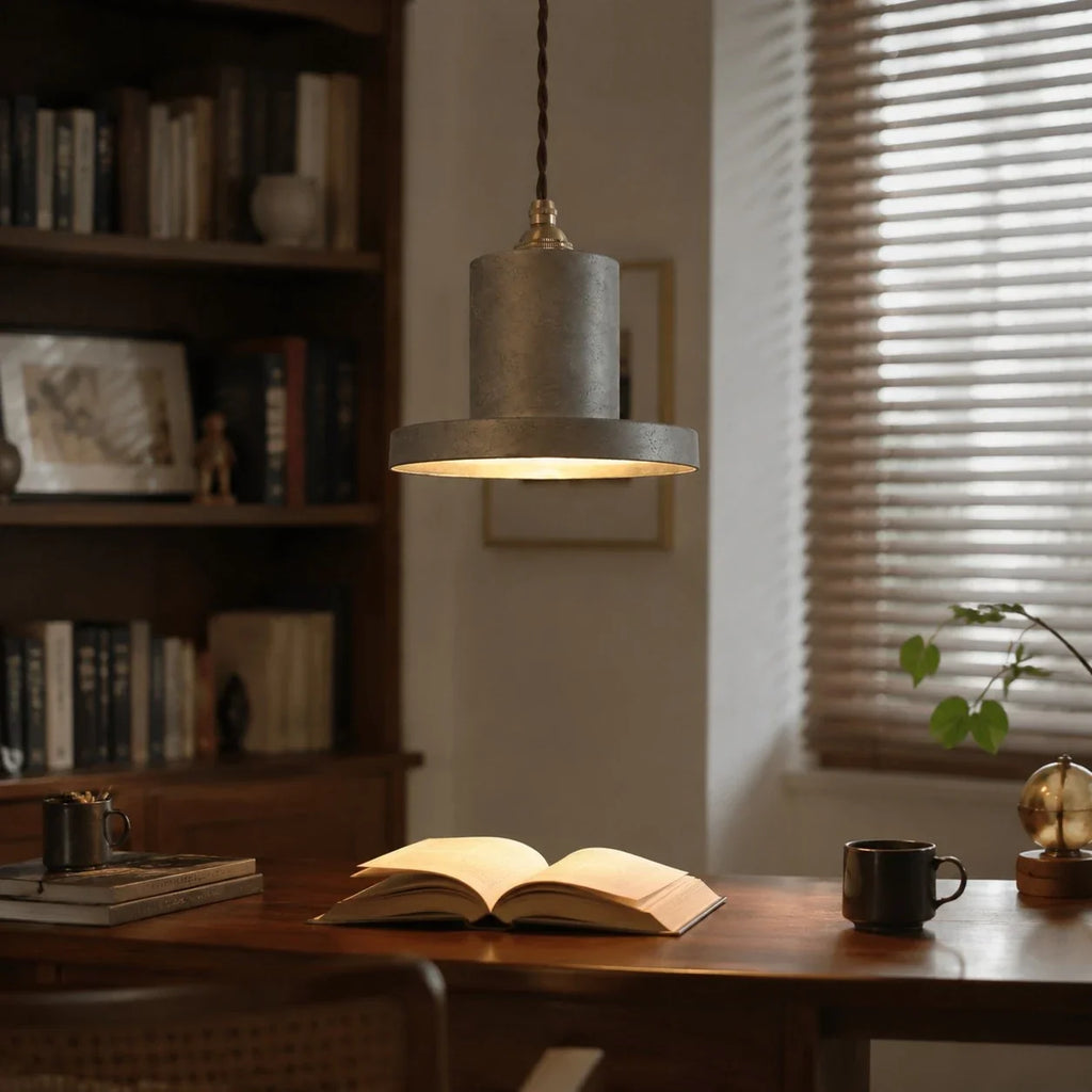 Japanese Wabi-Sabi Pendant Light, 18 cm Vintage Ceiling Lamp for Dining Bar Cafe Bedroom and Tea Room | Esilora
