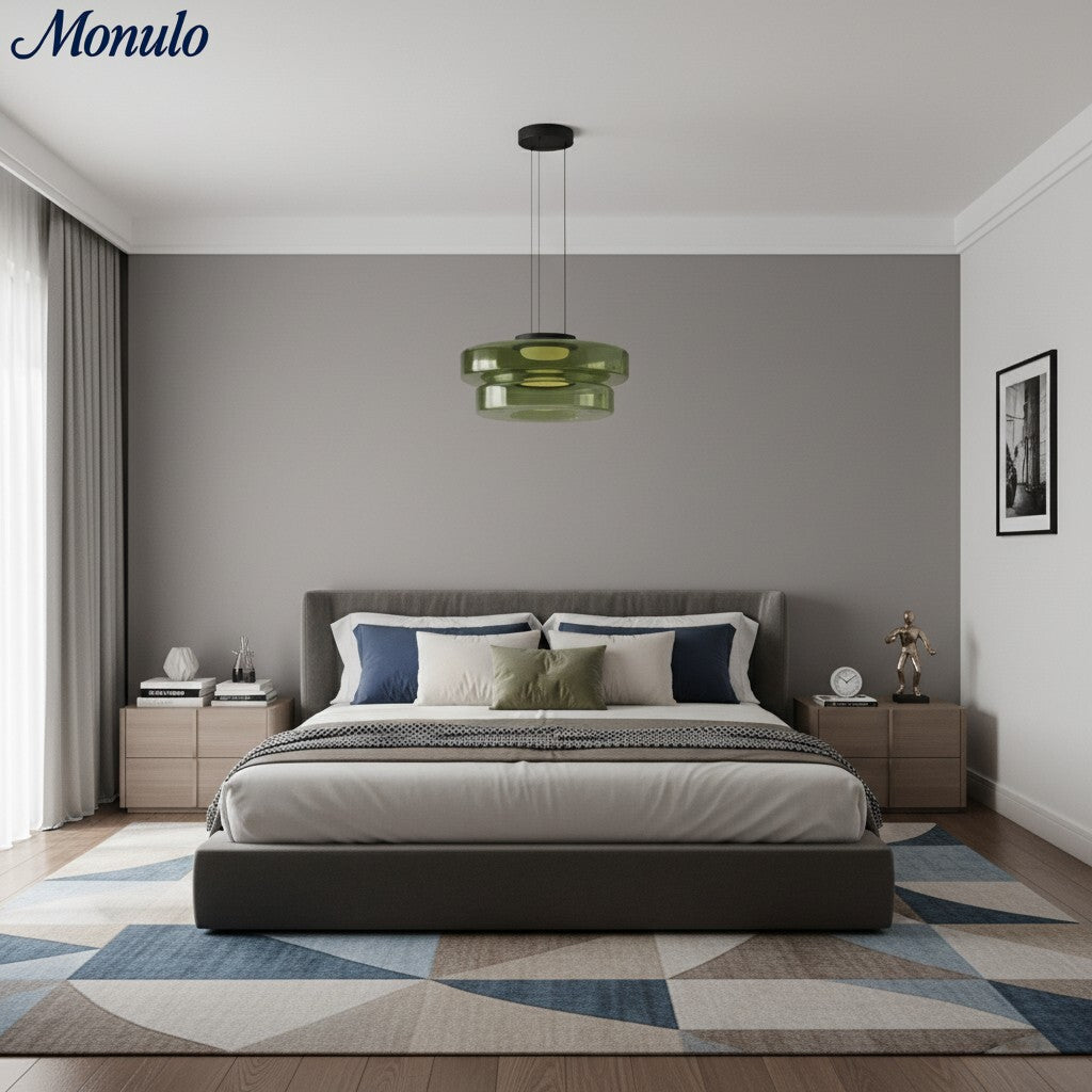 Verdoma Stacked Disc Form Glass Pendant Light Contemporary Nordic Lighting for Kitchens | Esilora