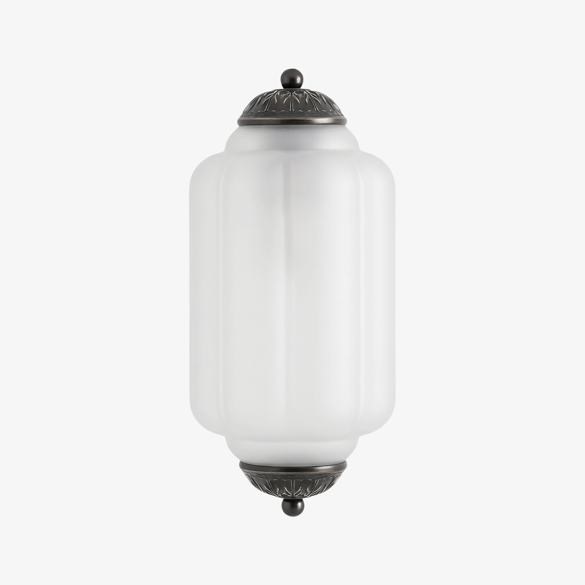 Vintage Milk Glass Flush Eloise Wall Sconce for Bedside Hallway | Esilora