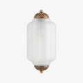 Vintage Milk Glass Flush Eloise Wall Sconce for Bedside Hallway | Esilora