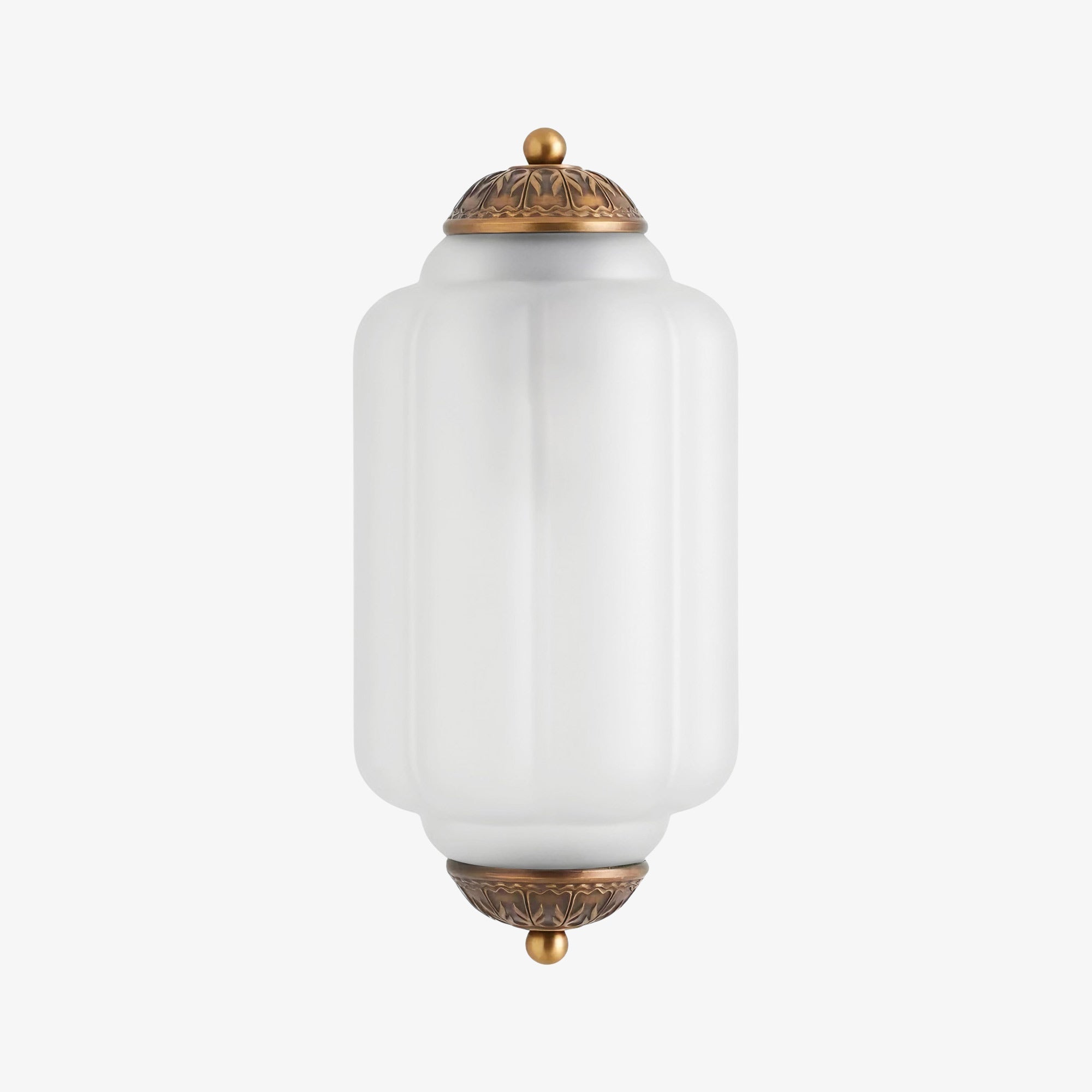 Vintage Milk Glass Flush Eloise Wall Sconce for Bedside Hallway | Esilora