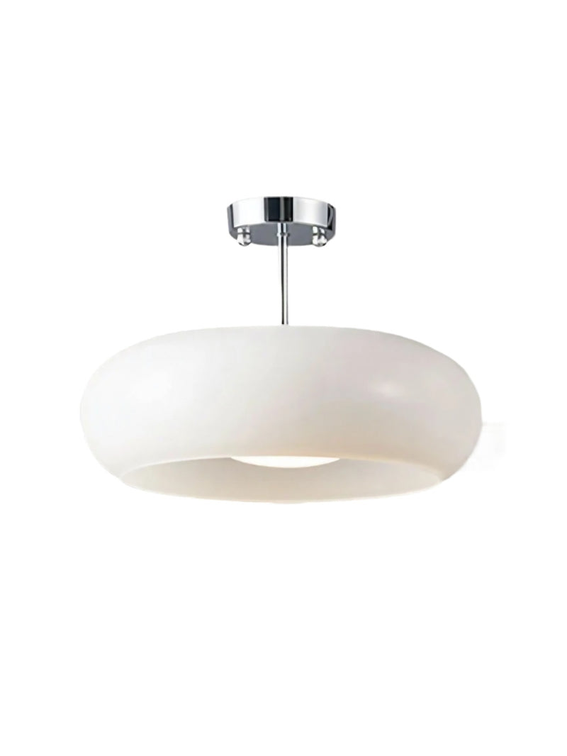Retro Brass Bauhaus Glass Disc Ceiling Lamp | Esilora