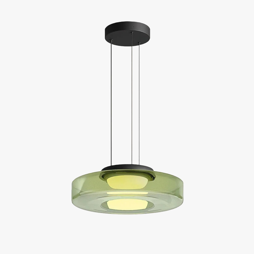 Verdoma Stacked Disc Form Glass Pendant Light Contemporary Nordic Lighting for Kitchens | Esilora
