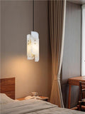 Nordischer moderner langer Streifen Murra Alabaster Pendelleuchte | Esilora
