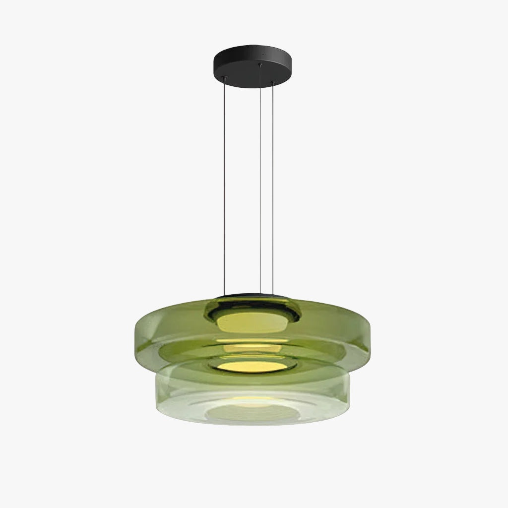 Verdoma Stacked Disc Form Glass Pendant Light Contemporary Nordic Lighting for Kitchens | Esilora